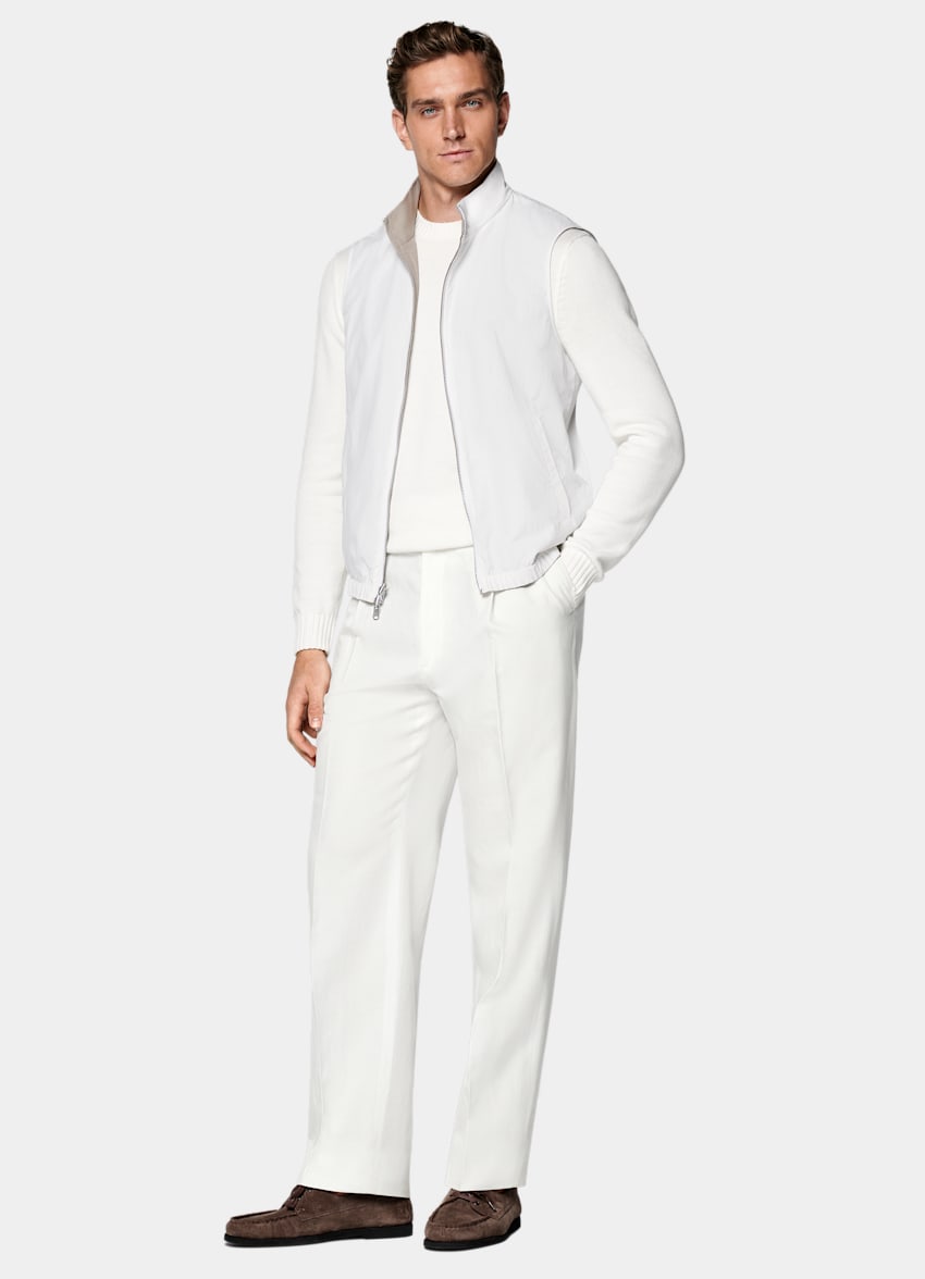 Light Taupe Reversible Vest