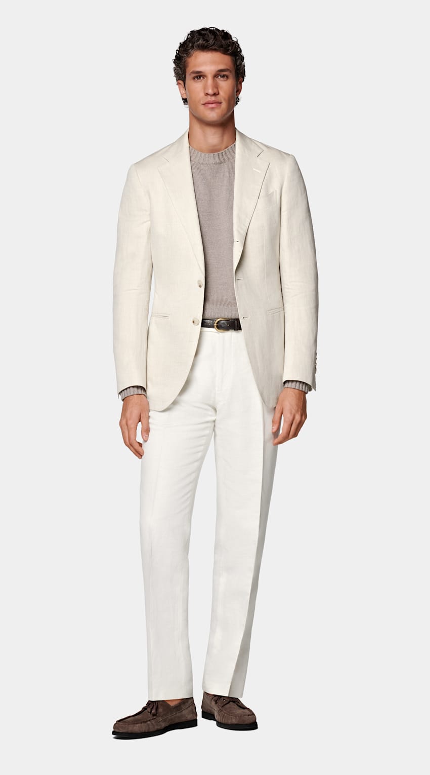 Sand Tailored Fit Havana Suit Jacket