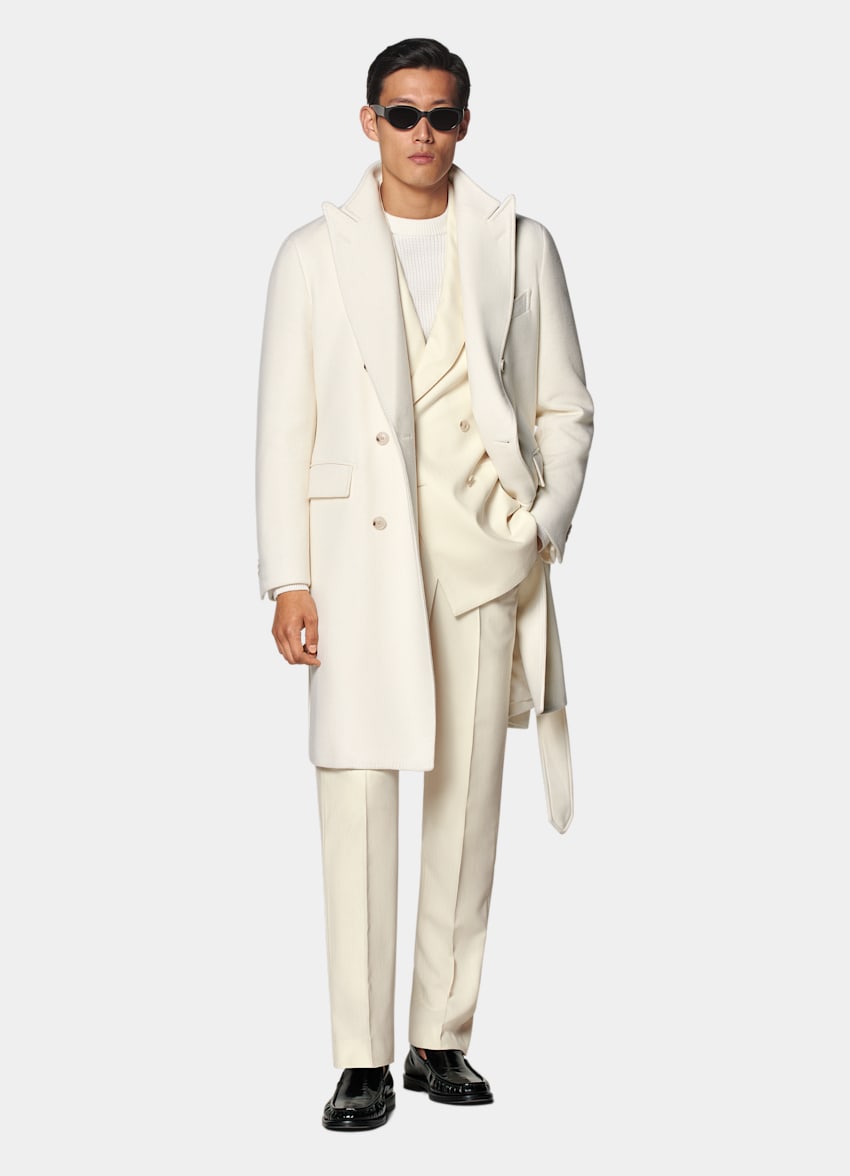 Off-White Belted Overcoat
