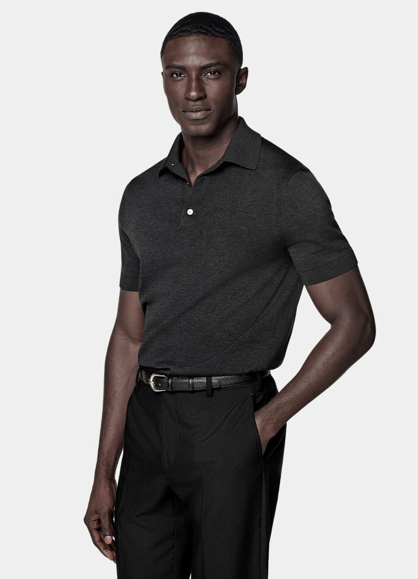 Dark Grey Polo