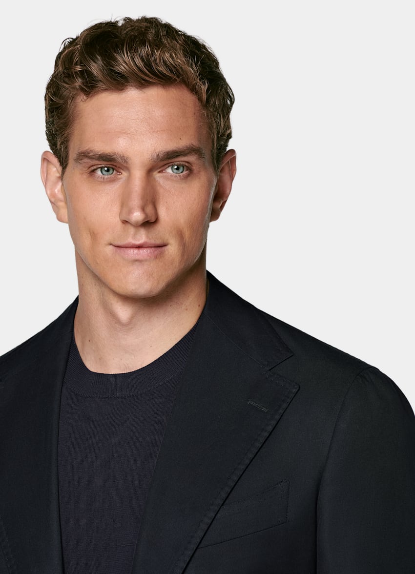 Navy Relaxed Fit Roma Suit Jacket