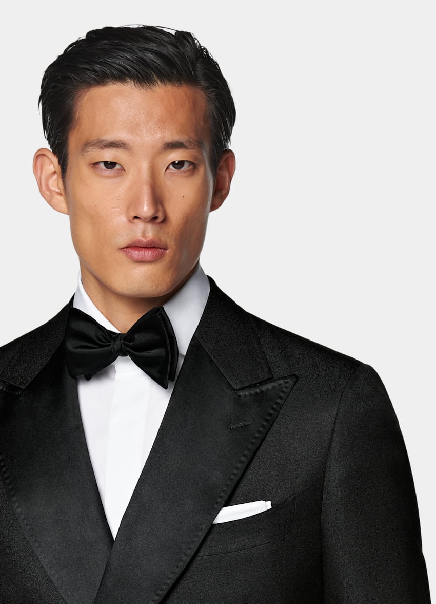 Black Tailored Fit Milano Dinner Jacket