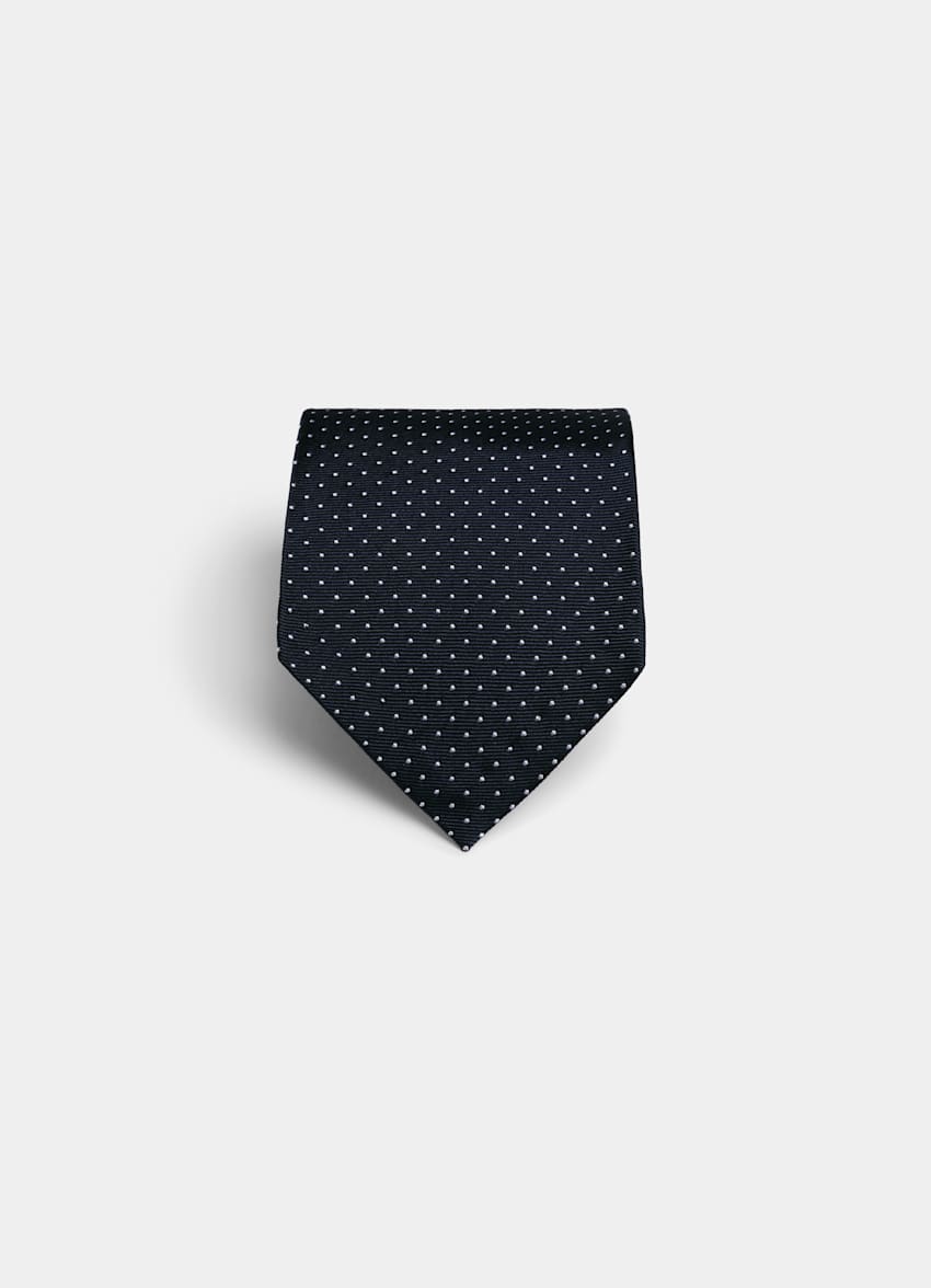 Navy Dotted Tie