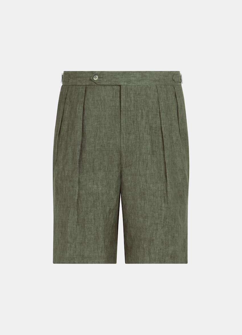 White Straight Leg Shorts