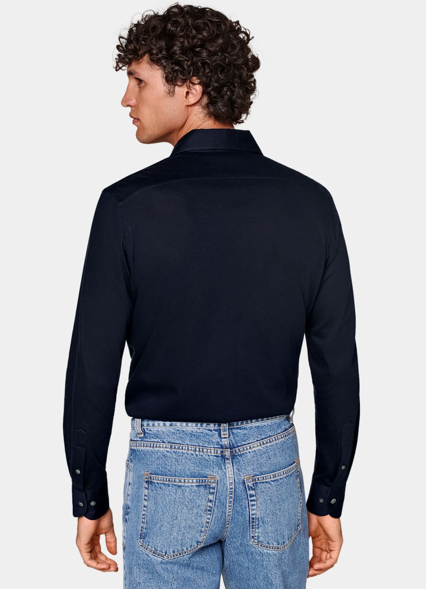 Navy Extra Slim Fit Shirt