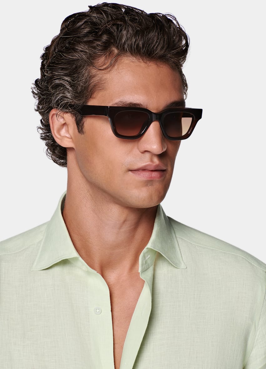 Light Green Tailored Fit Shirt