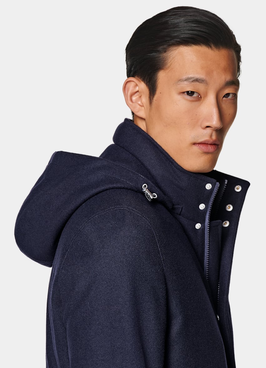 Navy Padded Parka