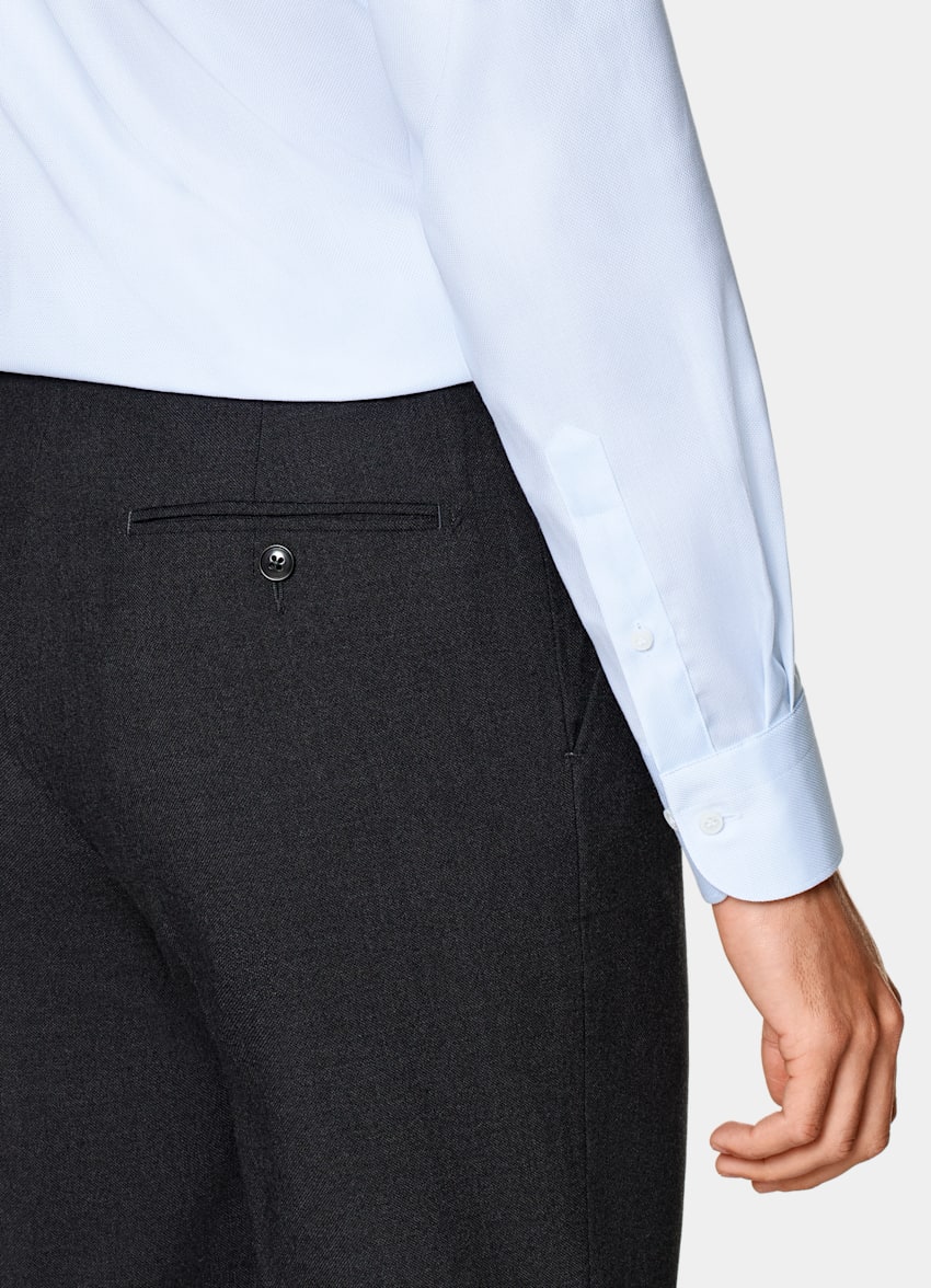 Light Blue Royal Oxford Slim Fit Shirt