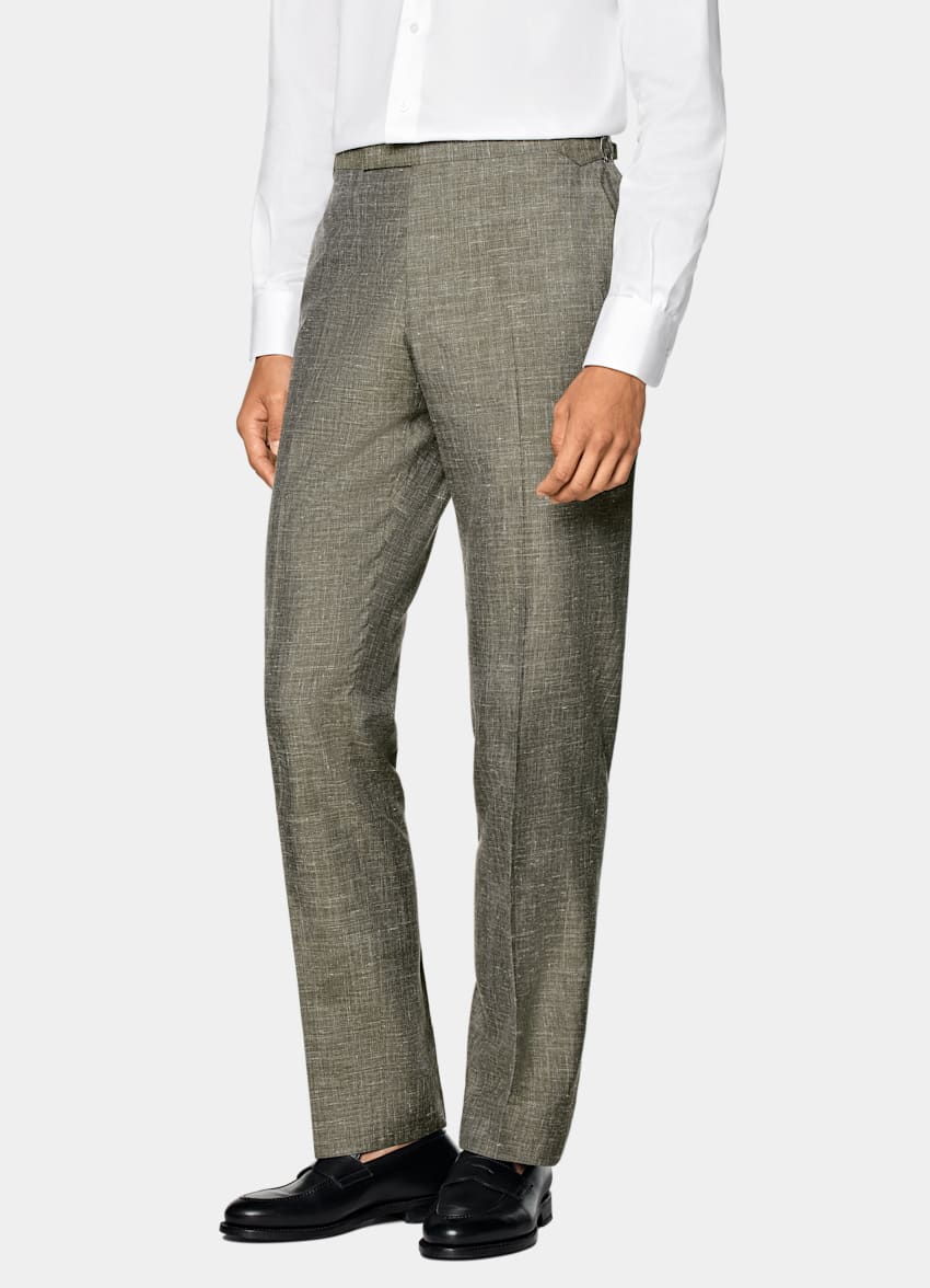 Light Green Tailored Fit Havana Suit