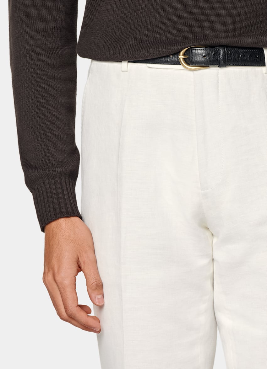 Off-White Straight Leg Pants