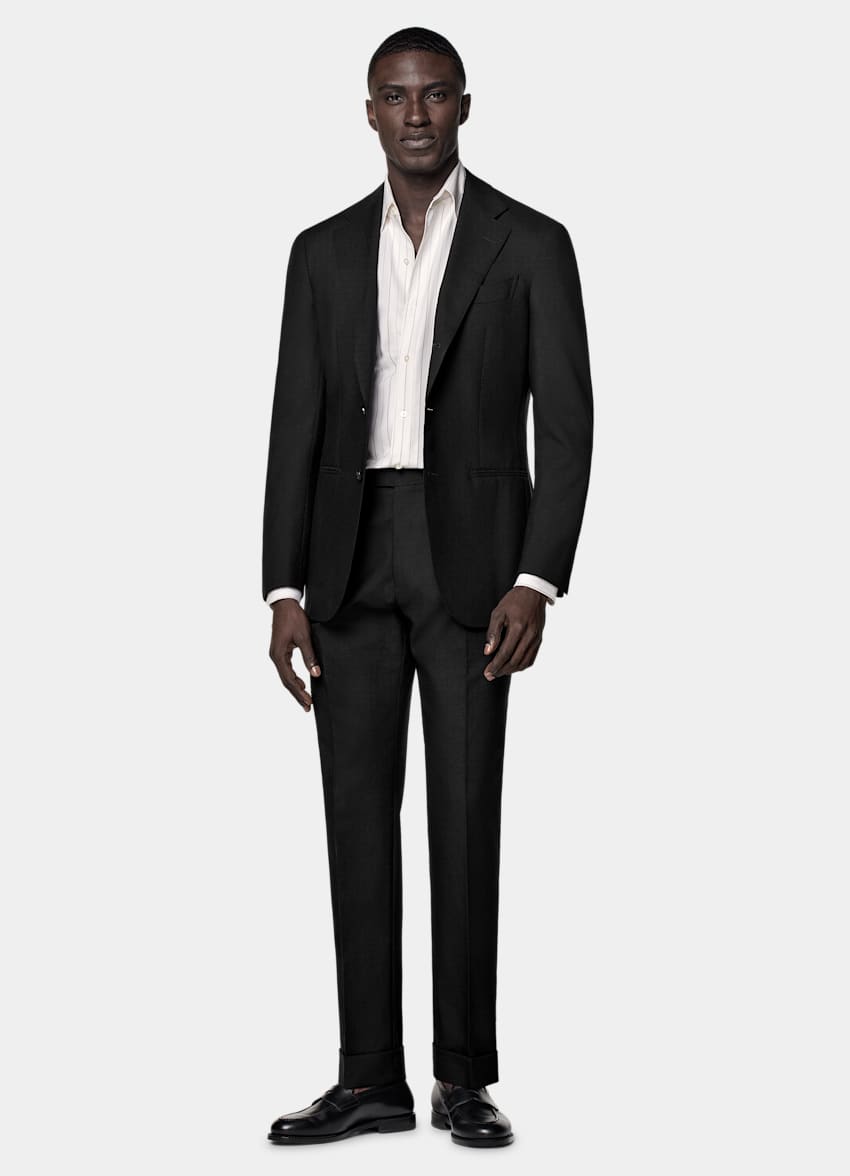 Black Tailored Fit Havana Suit