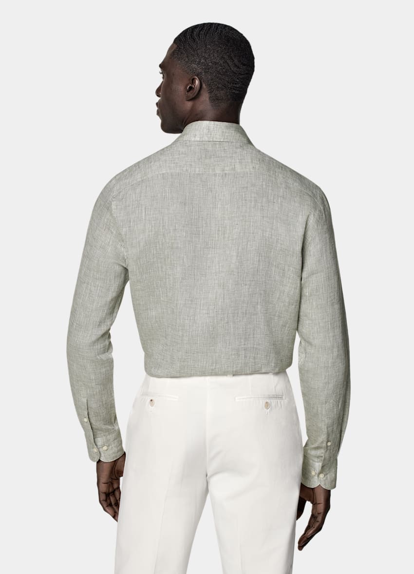 Light Green Tailored Fit Shirt