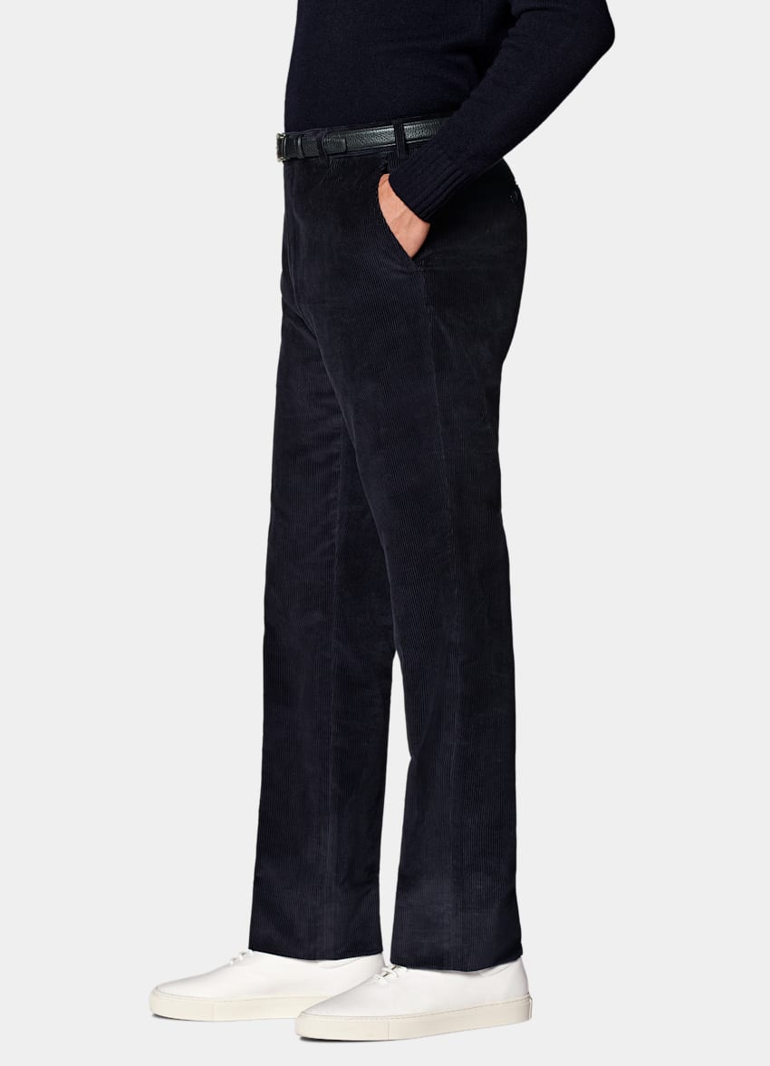 Navy Straight Leg Pants