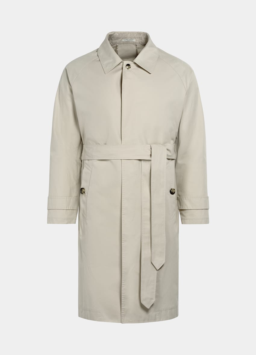 Sand Belted Trench Coat