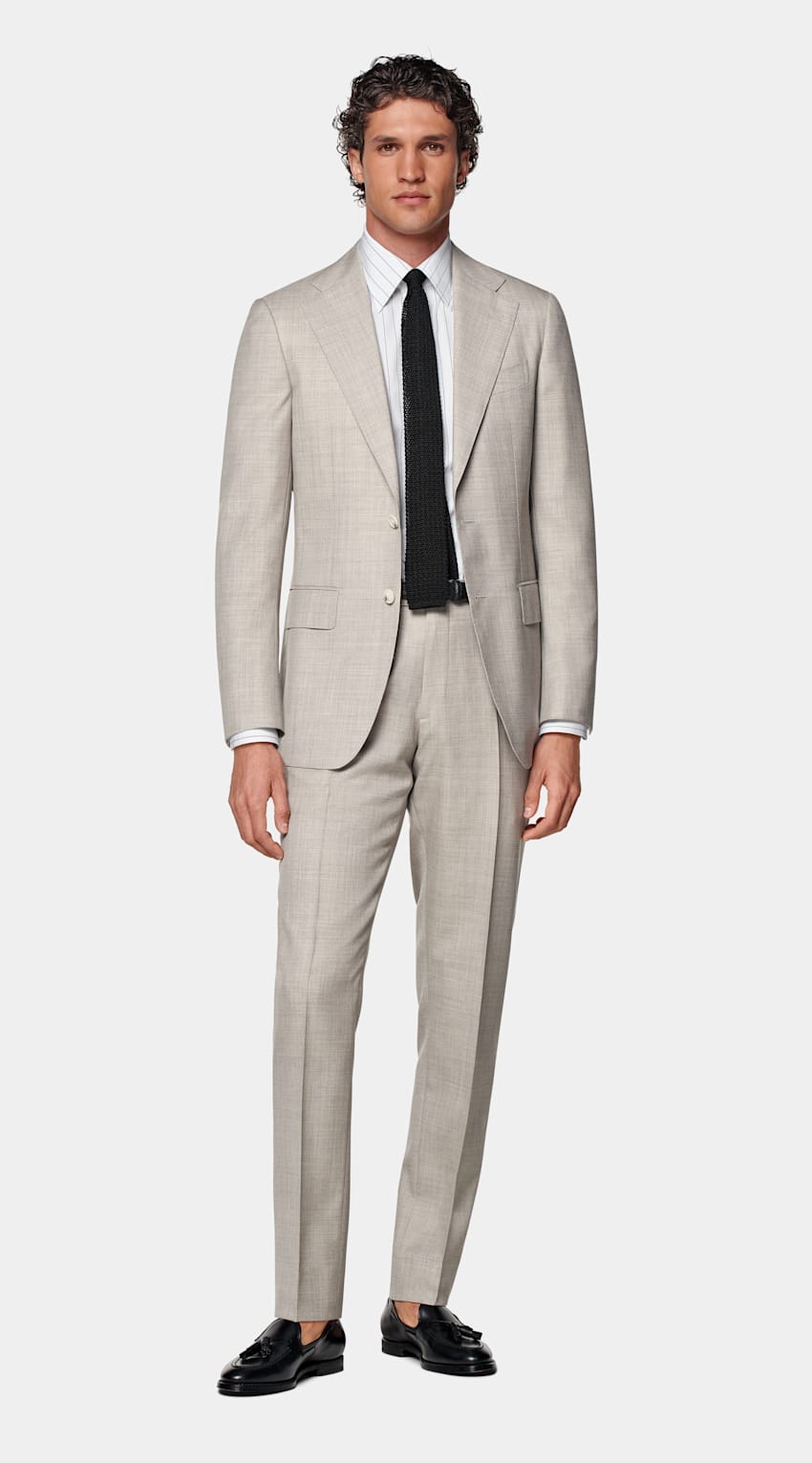 Light Brown Custom Made Suit