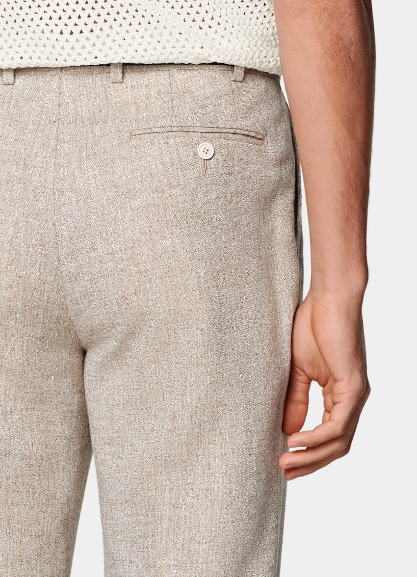 Sand Tailored Fit Milano Suit