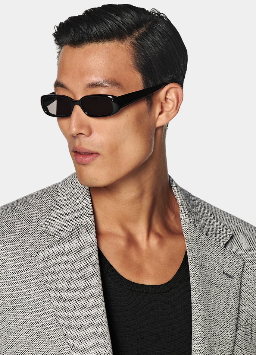 Black Tailored Fit Milano Blazer