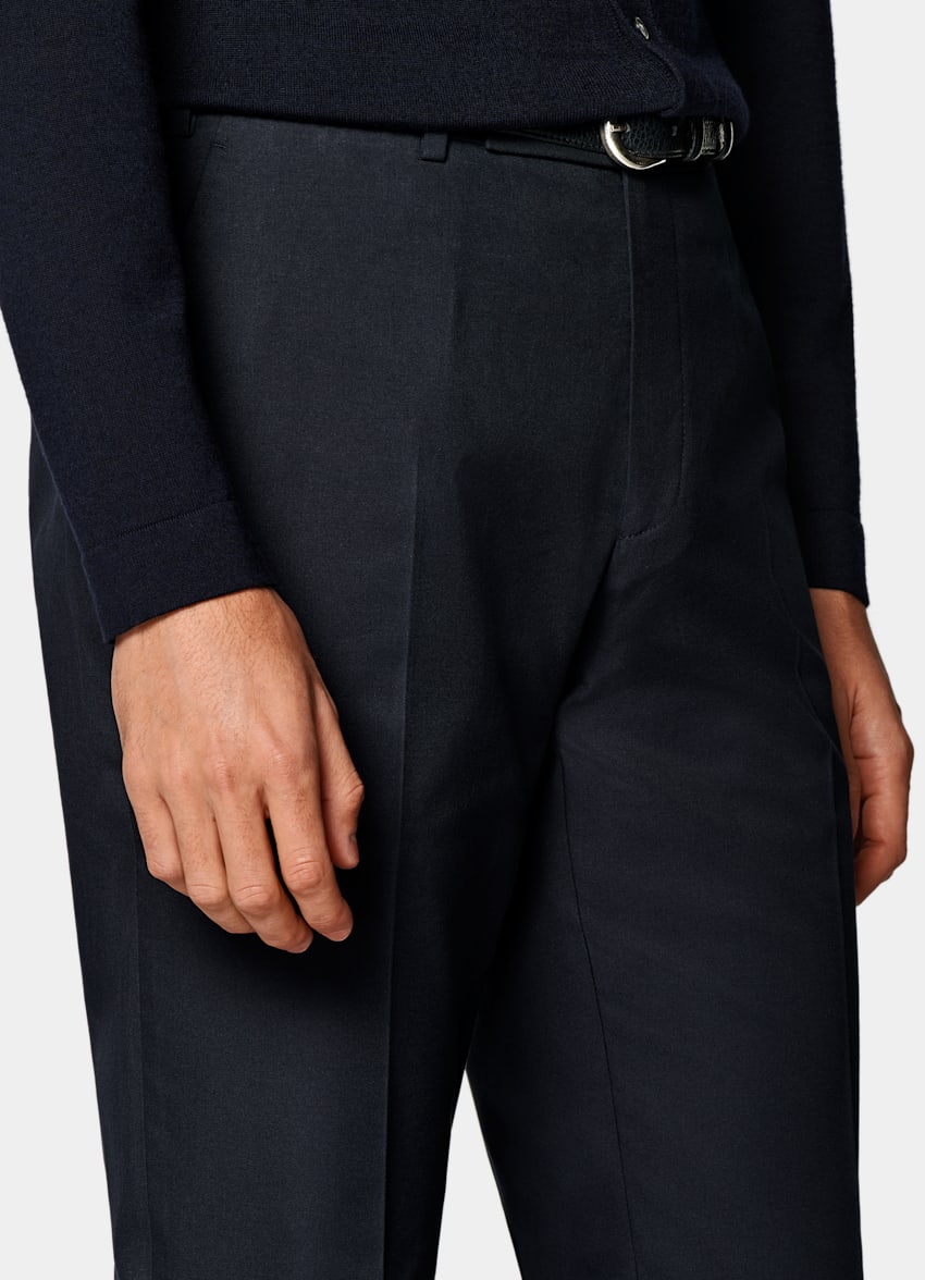 Navy Straight Leg Pants