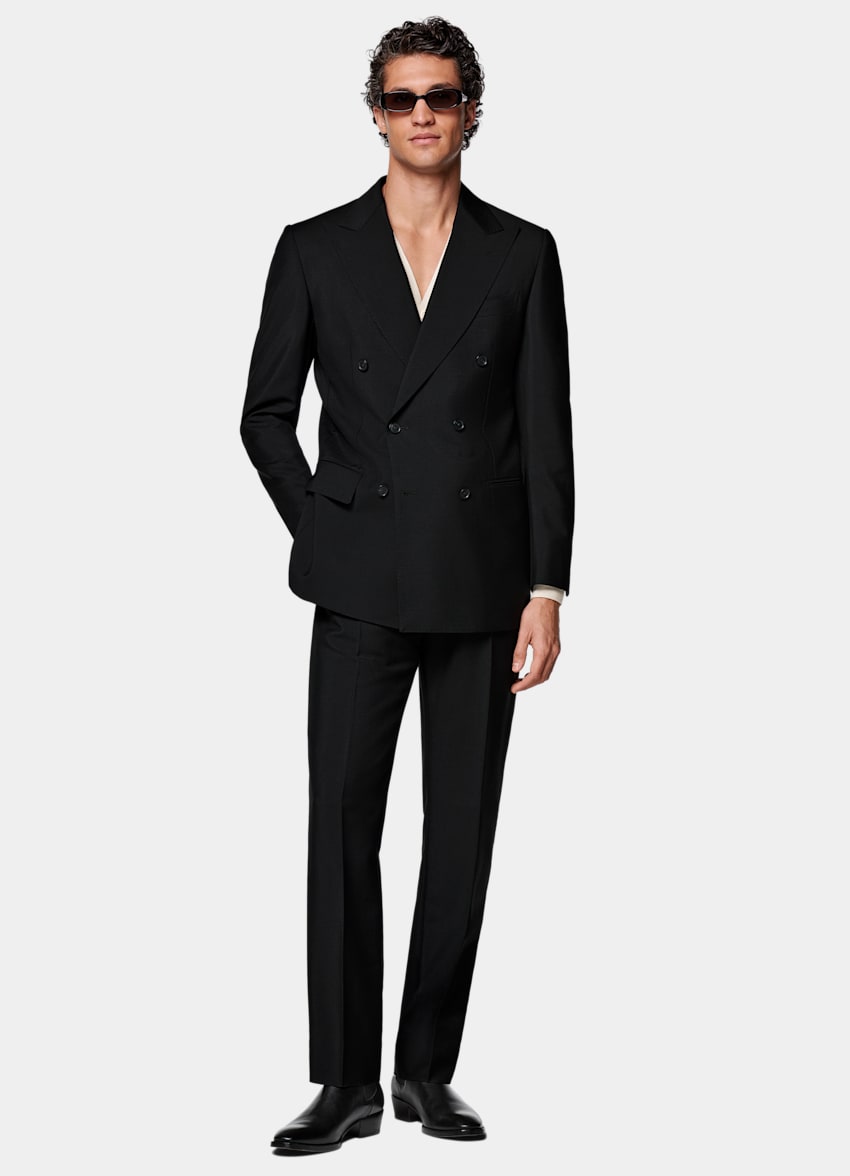 Black Tailored Fit Milano Suit