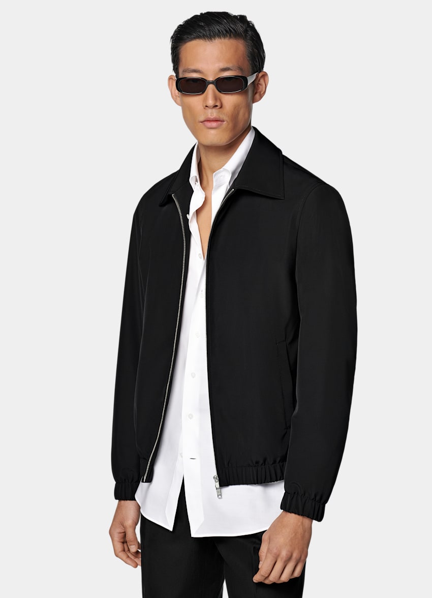 Black Bomber Jacket