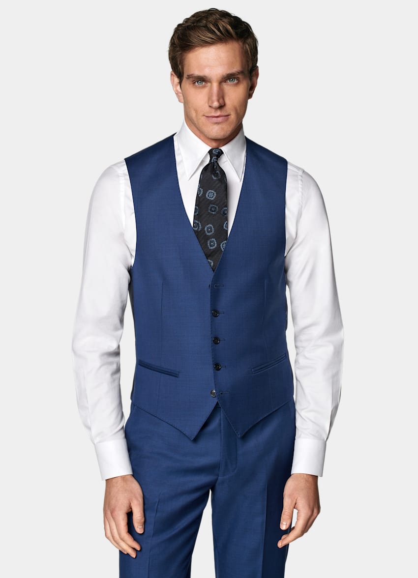 Mid Blue Waistcoat
