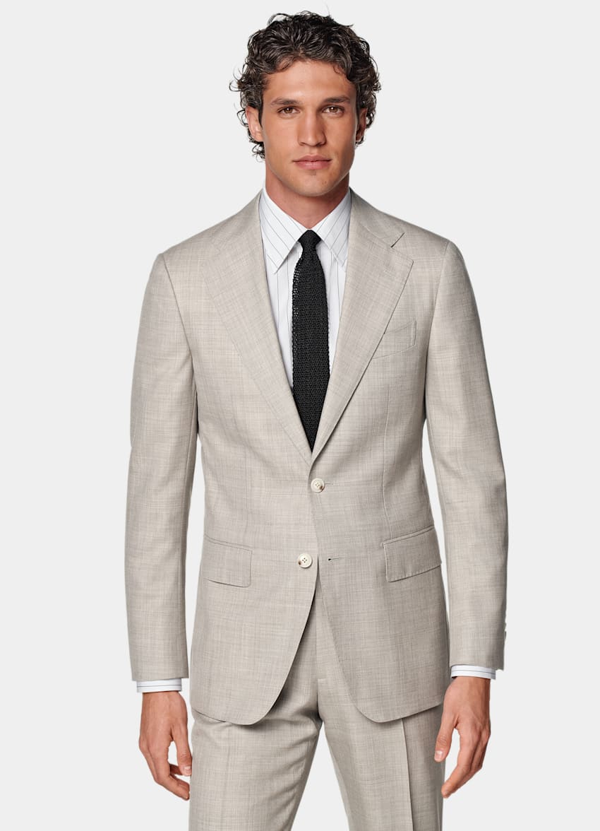 Light Brown Custom Made Suit