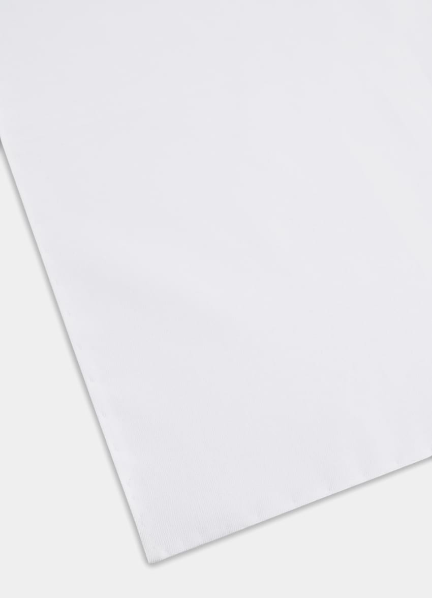 White Pocket Square