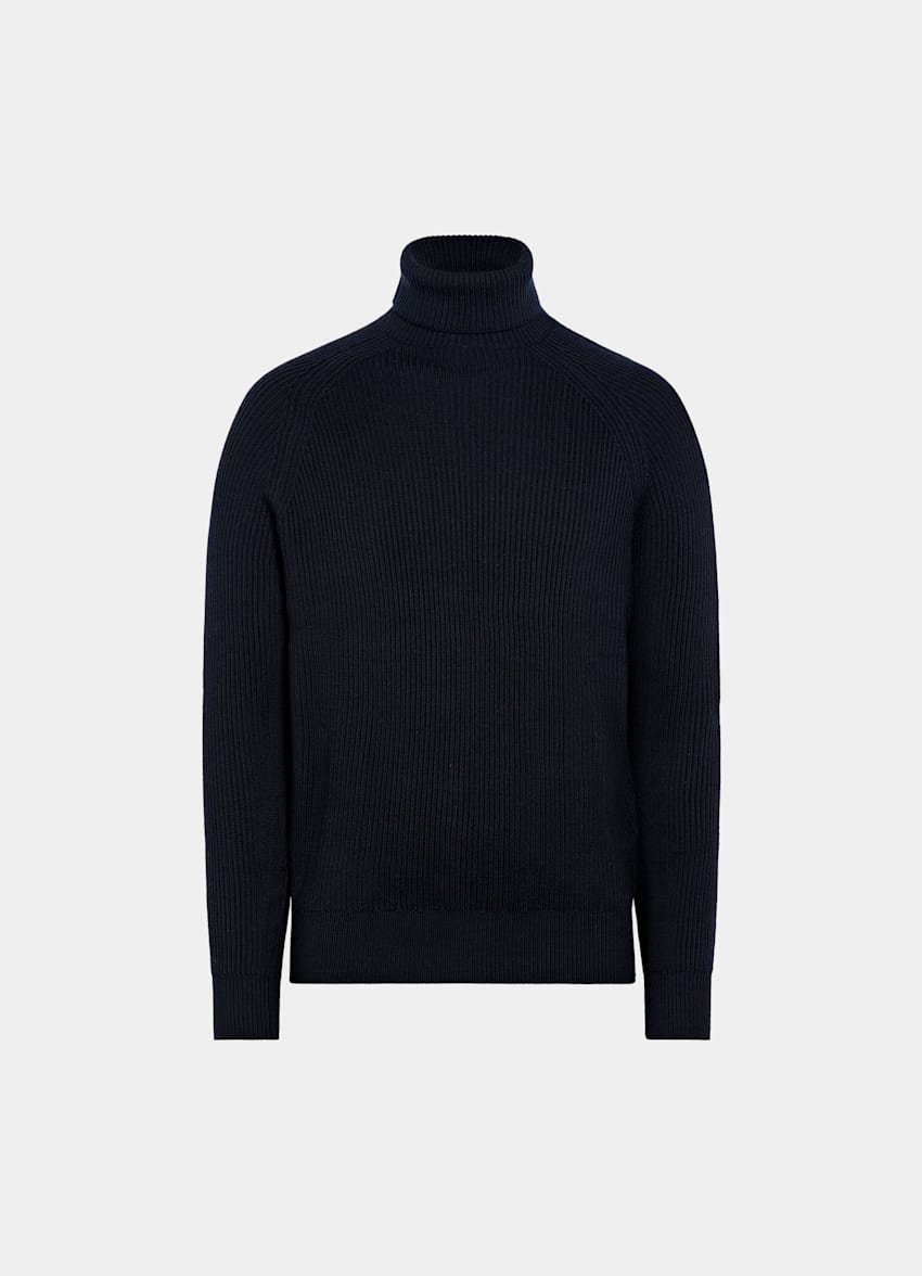 Off-White Merino Ribbed Turtleneck