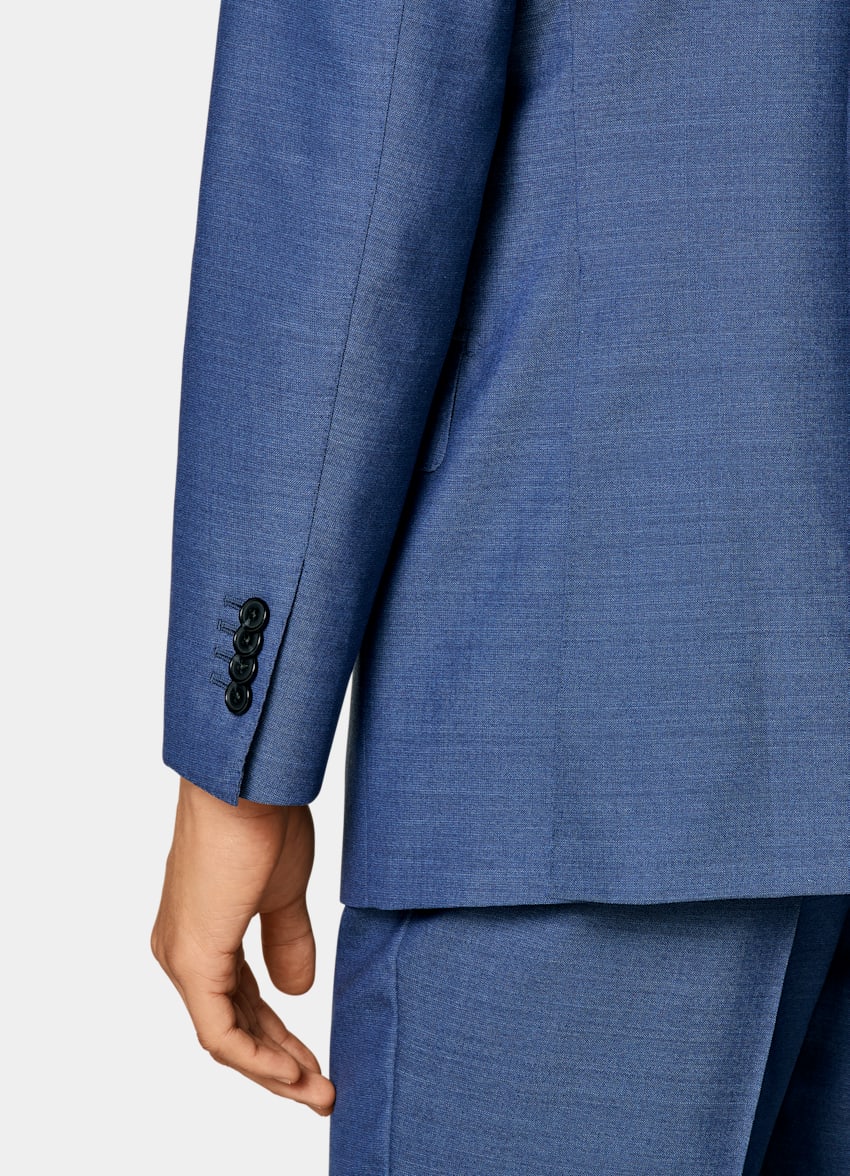 Mid Blue Perennial Tailored Fit Havana Suit