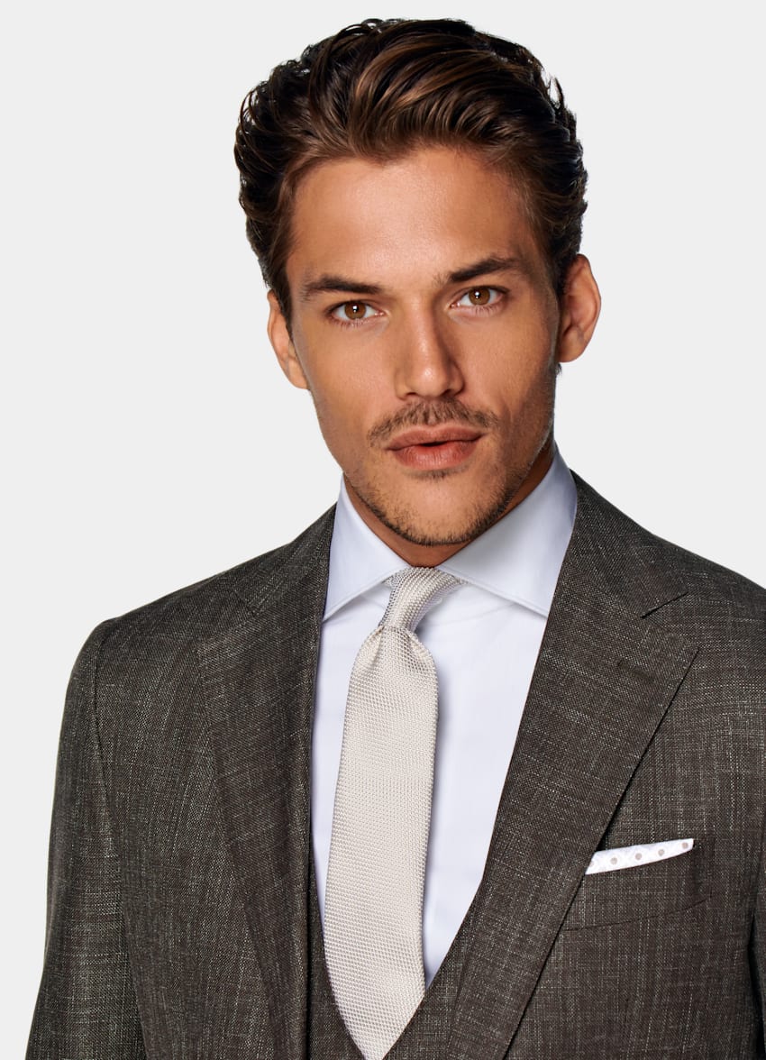 Light Brown Grenadine Tie