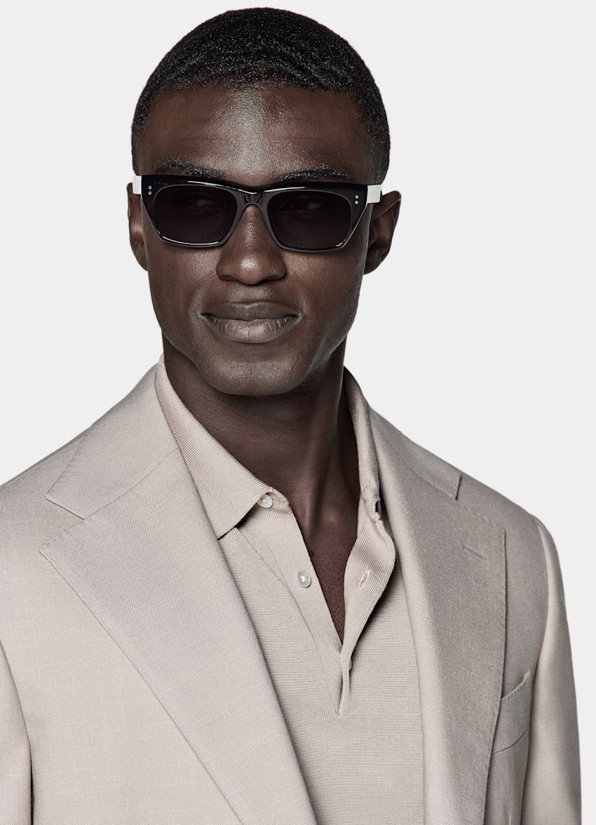 Light Taupe Relaxed Fit Roma Suit