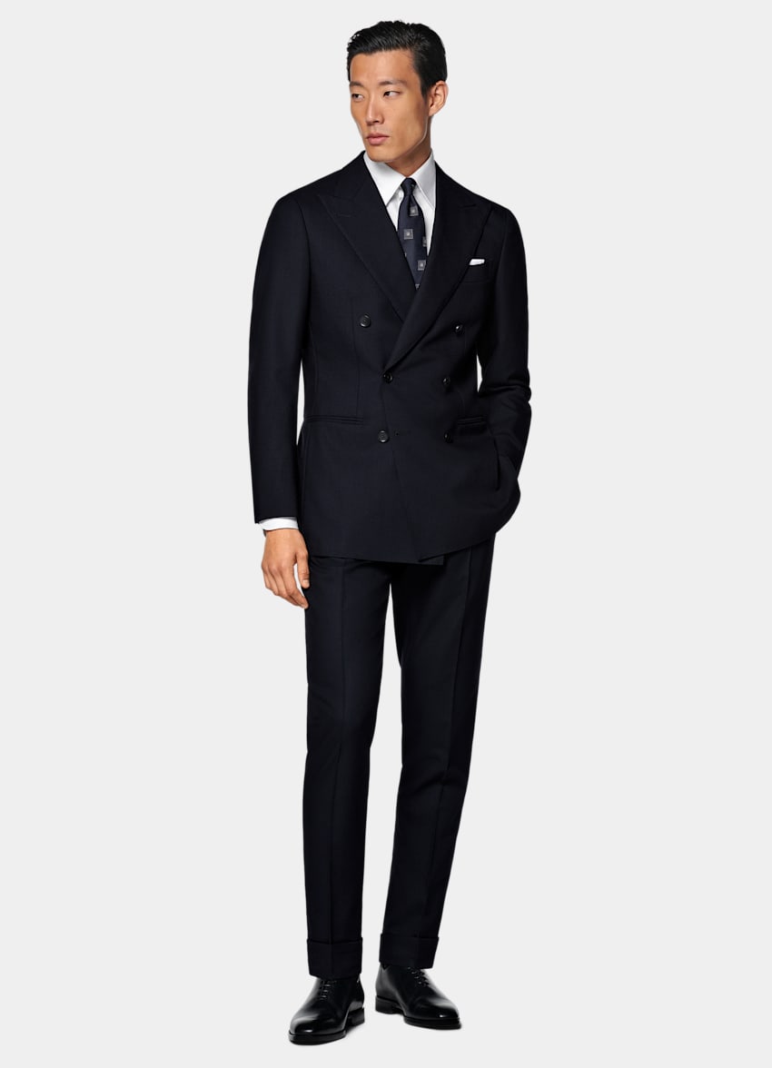 Navy Tailored Fit Havana Suit