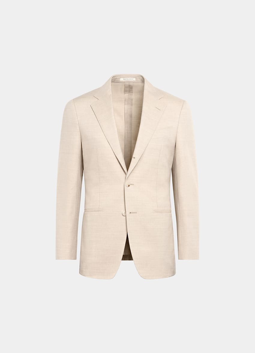 Light Grey Tailored Fit Havana Suit Jacket