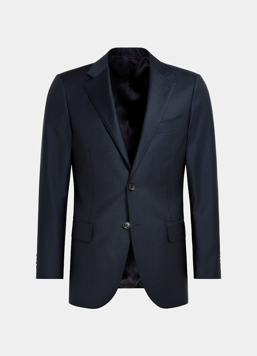 Navy Tailored Fit Lazio Suit Jacket
