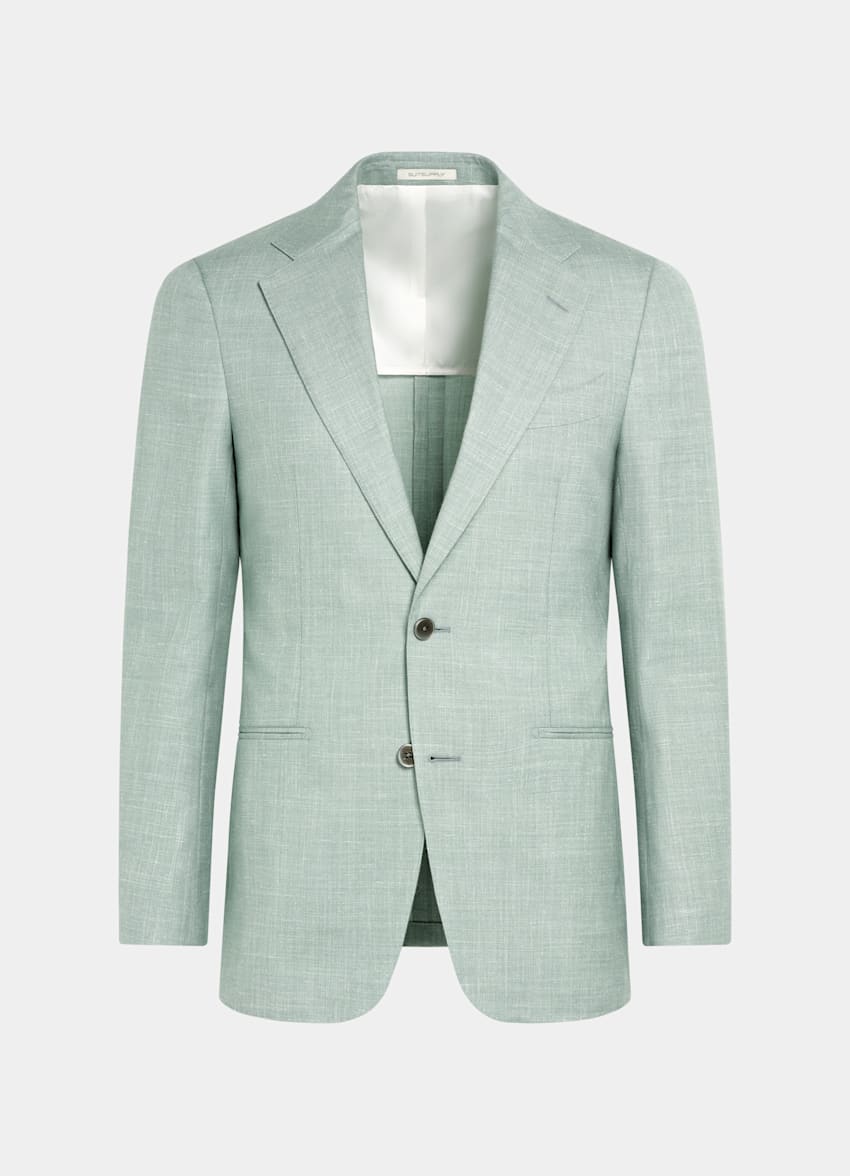 Light Green Tailored Fit Havana Suit