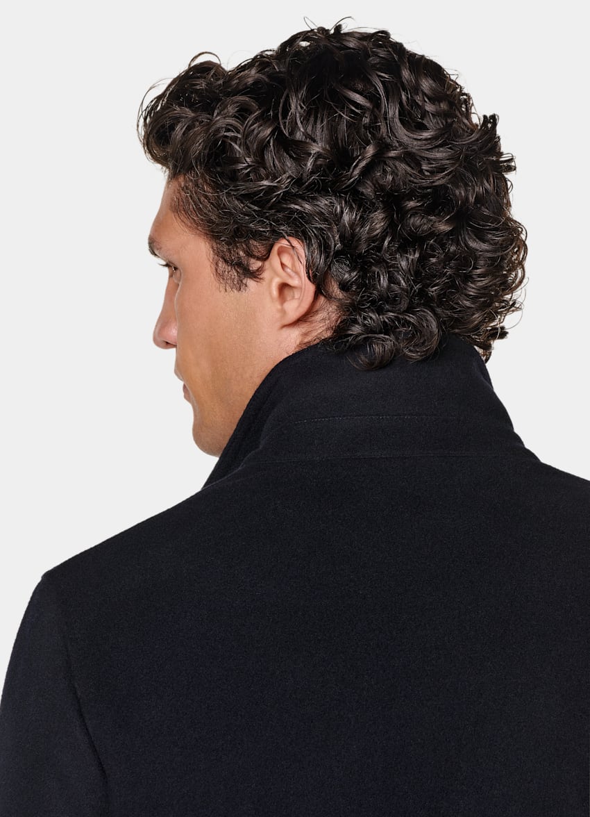 Navy Relaxed Fit Shirt-Jacket