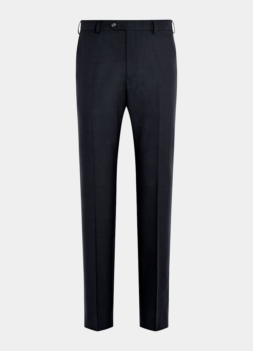 Navy Straight Leg Suit Trousers