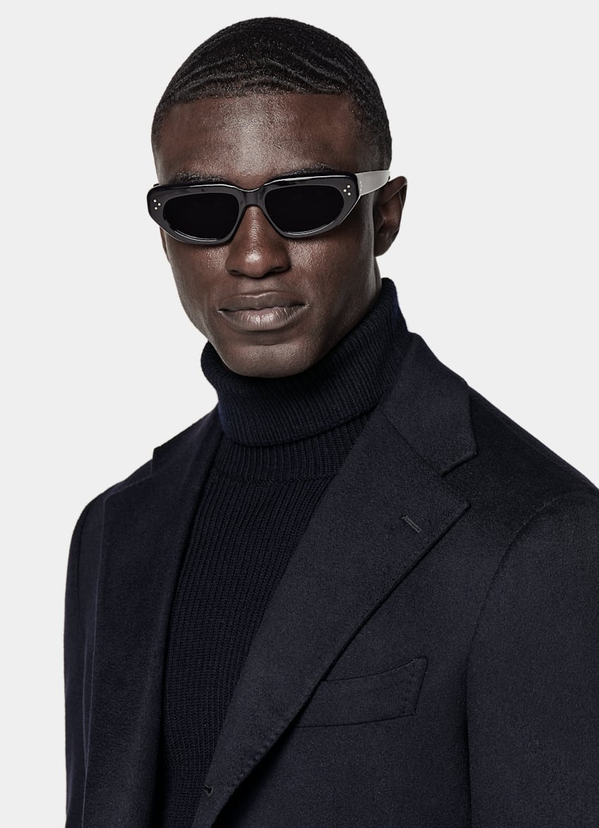 Navy Relaxed Fit Roma Blazer