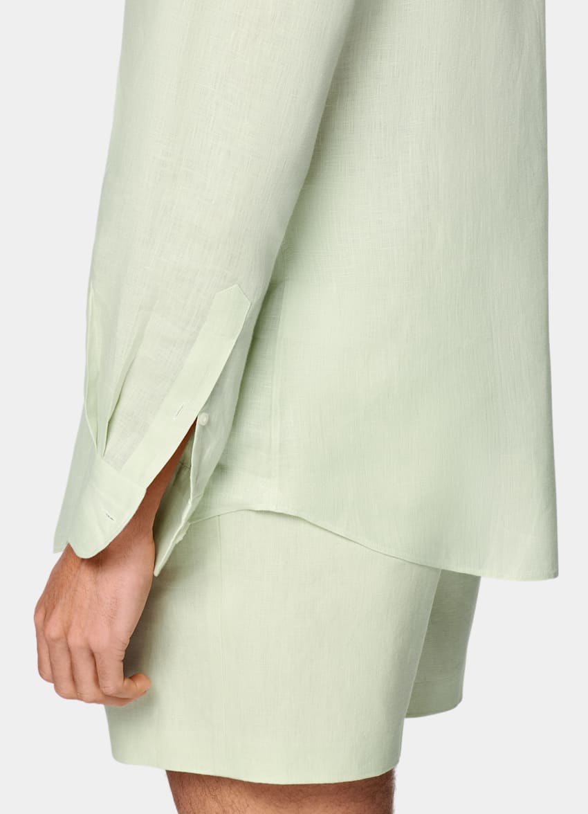 Light Green Tailored Fit Shirt