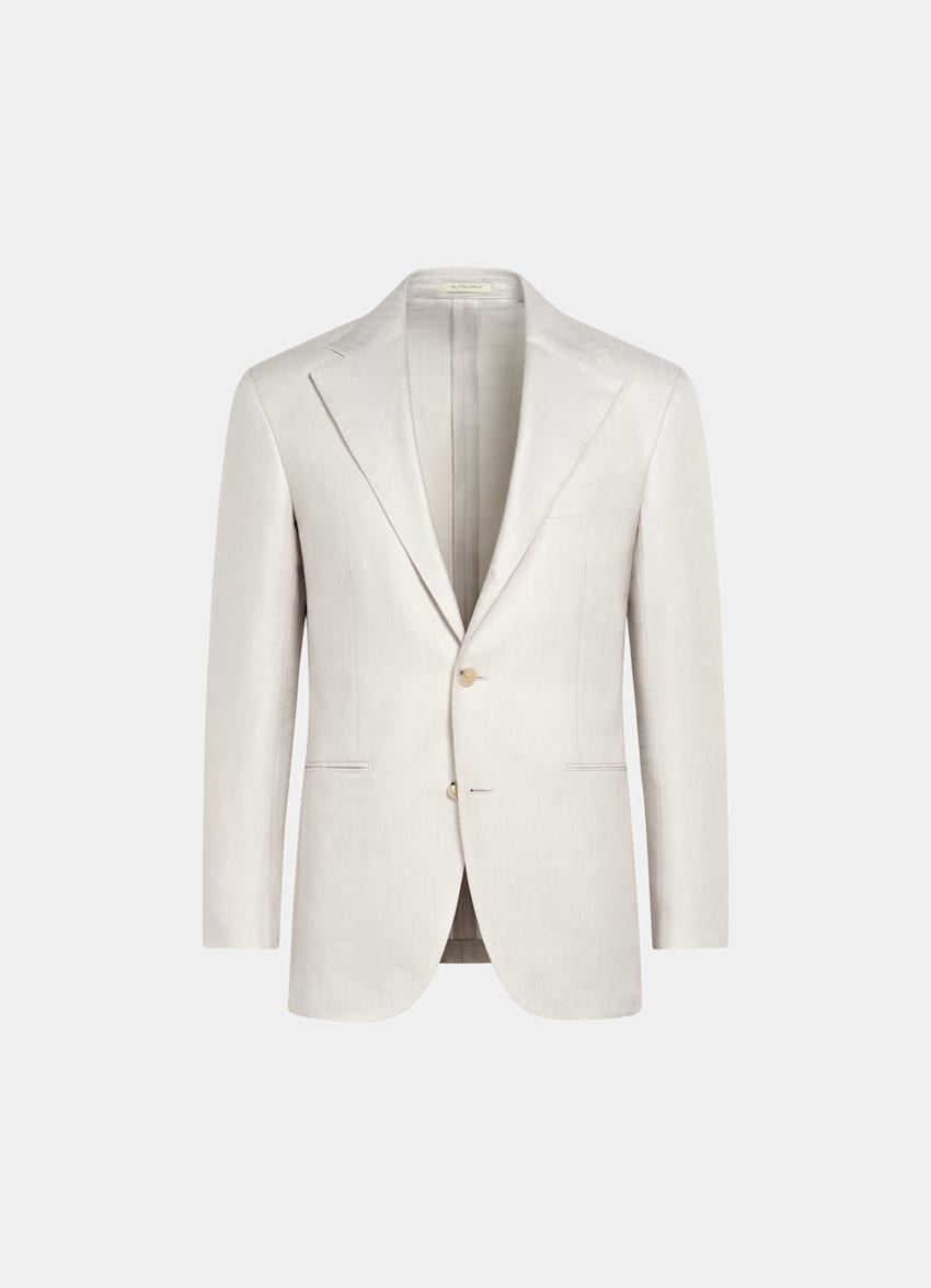 Light Green Herringbone Relaxed Fit Roma Blazer