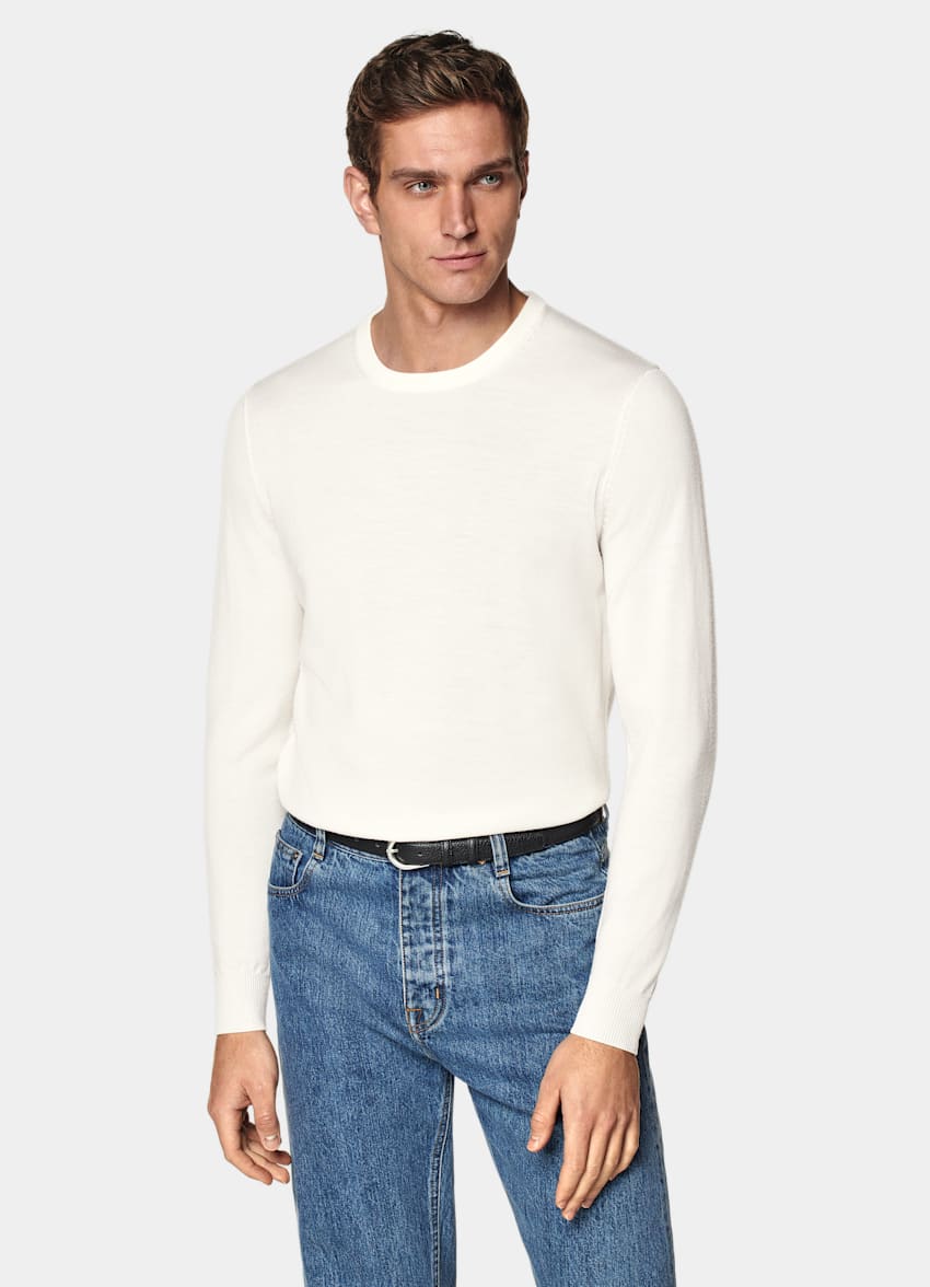 Off-White Merino Crewneck