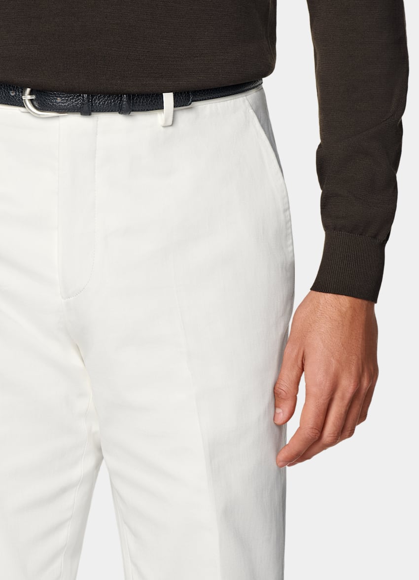 Off-White Straight Leg Pants