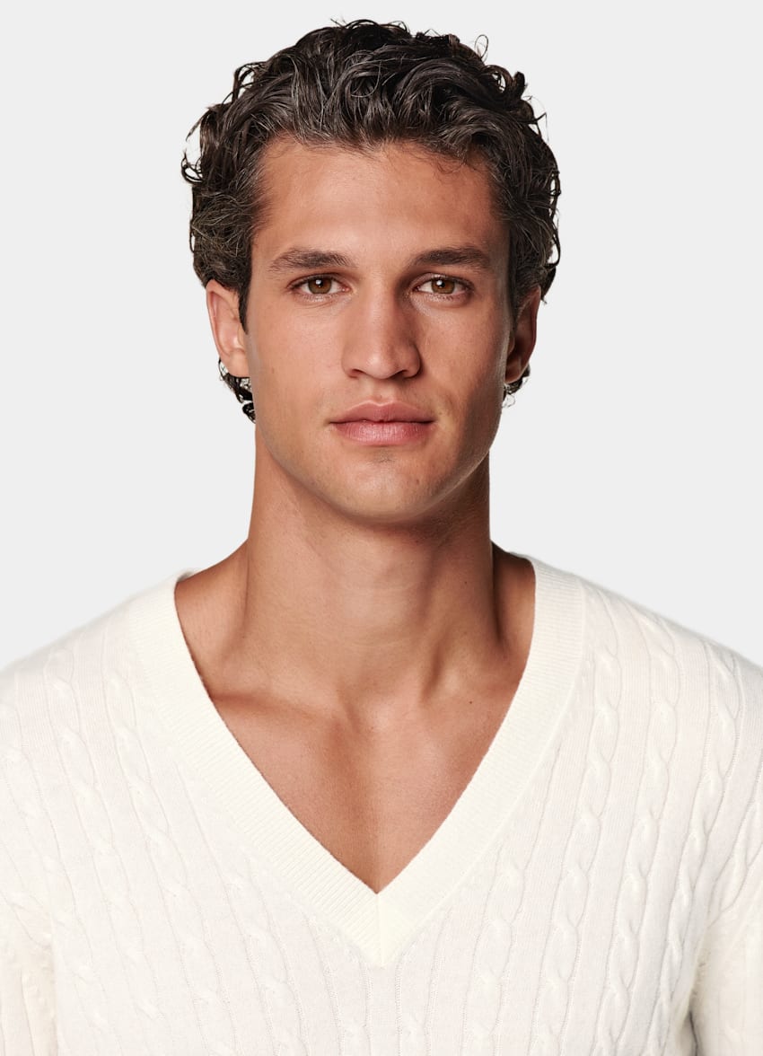 Off-White Cable V-Neck