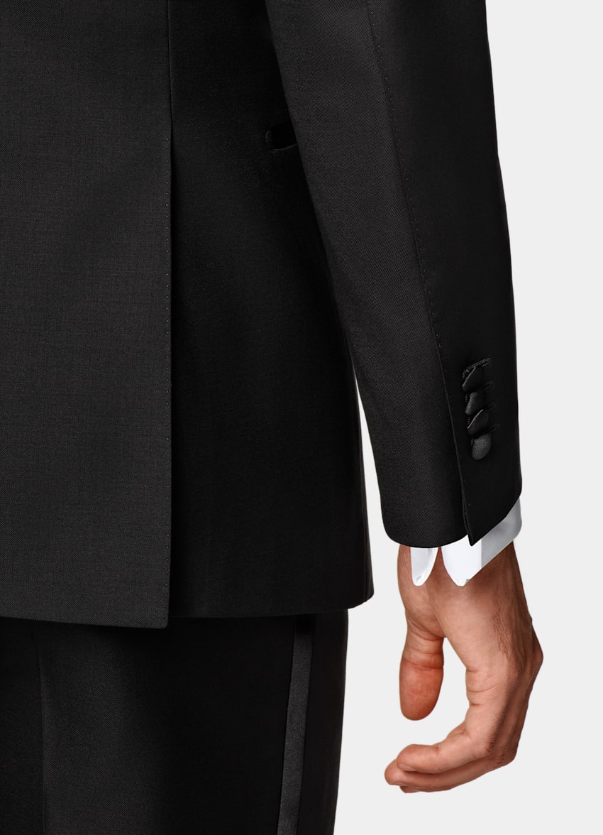 Black Tailored Fit Havana Dinner Jacket