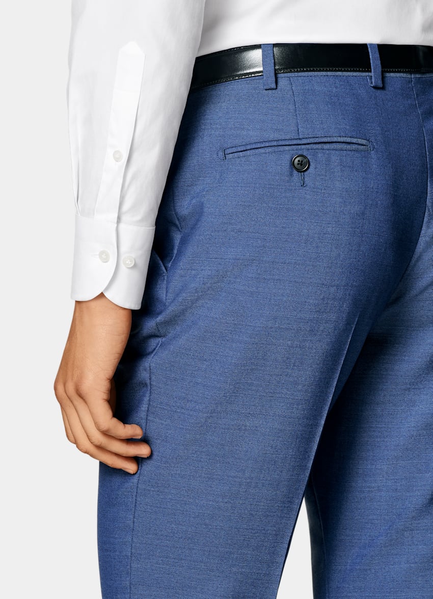 Mid Blue Perennial Tailored Fit Havana Suit