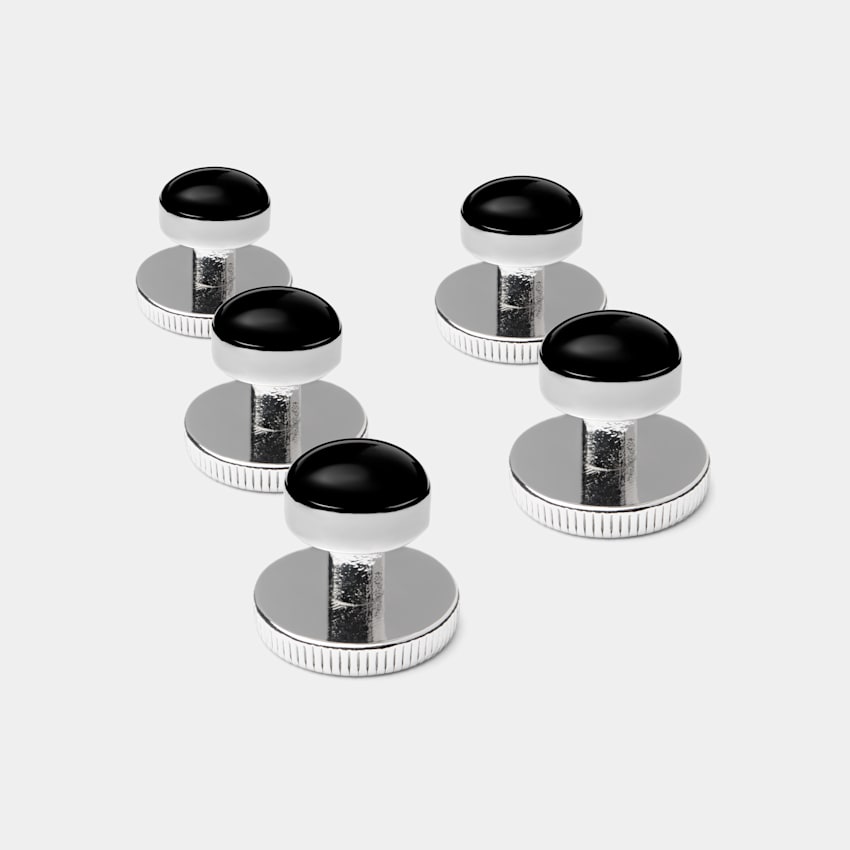Black Tuxedo Shirt Studs