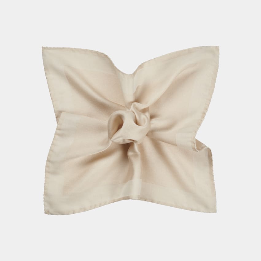 Light Brown Frame Pocket Square