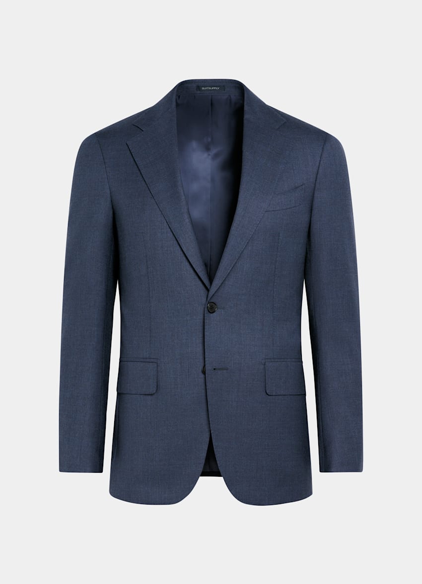 Mid Blue Tailored Fit Havana Suit