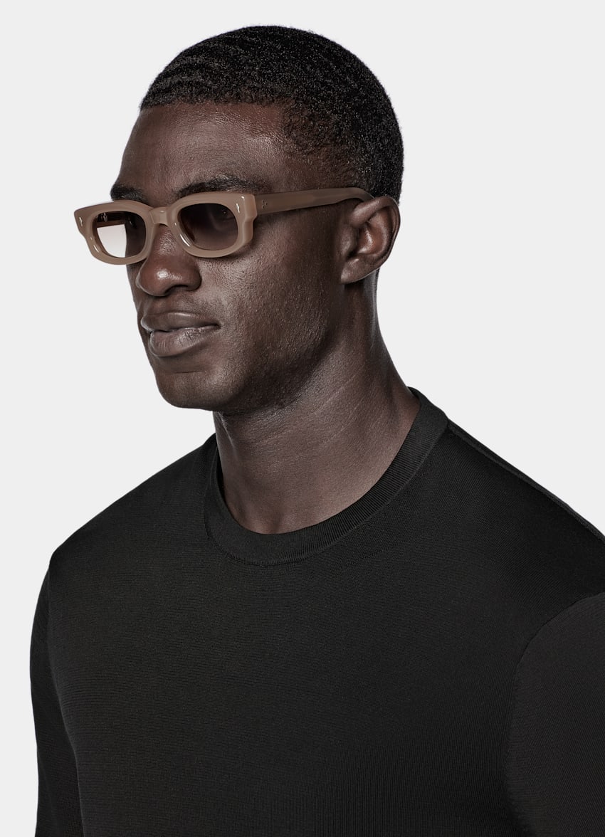 Black Short Sleeve Crewneck
