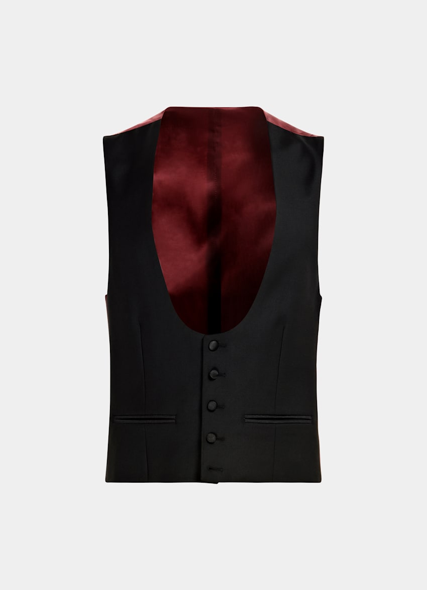 Black Tuxedo Waistcoat
